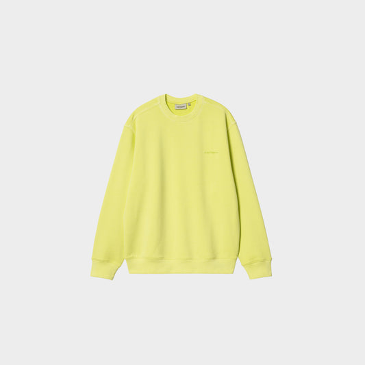 Carhartt WIP Duster Script Sweat in Farbe arctic_lime