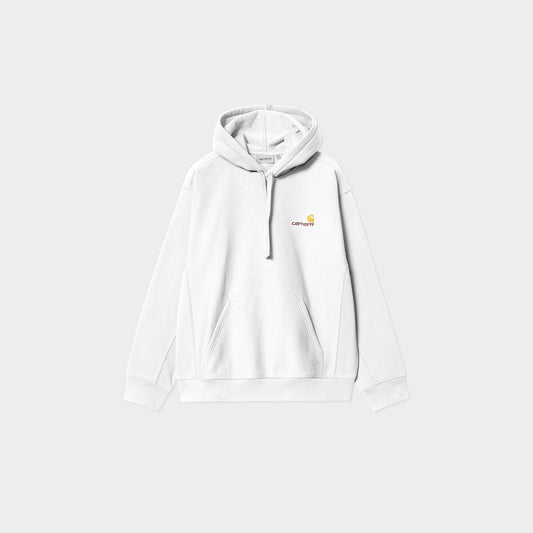 Carhartt WIP Hooded American Script Sweatshirt in Farbe white