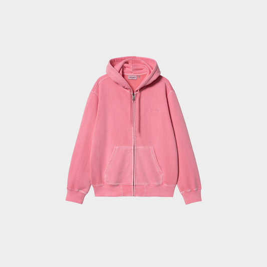 Carhartt WIP Hooded Duster Script Jacket in Farbe charm_pink