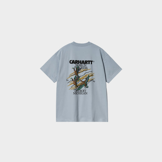 Carhartt WIP S/S Ducks T-Shirt in Farbe misty_sky