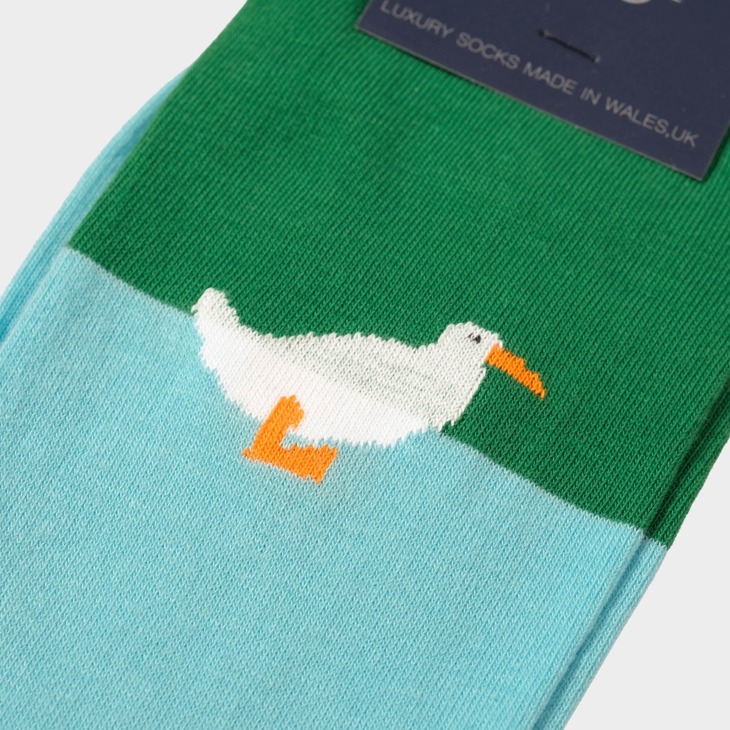 Entenwerder1 Socke Rubber Duck in Farbe green_blue