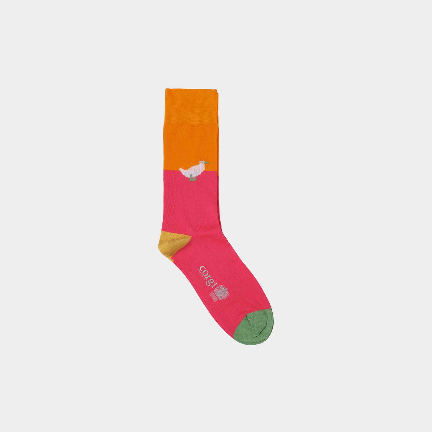 Entenwerder1 Socke Rubber Duck in Farbe orange_pink