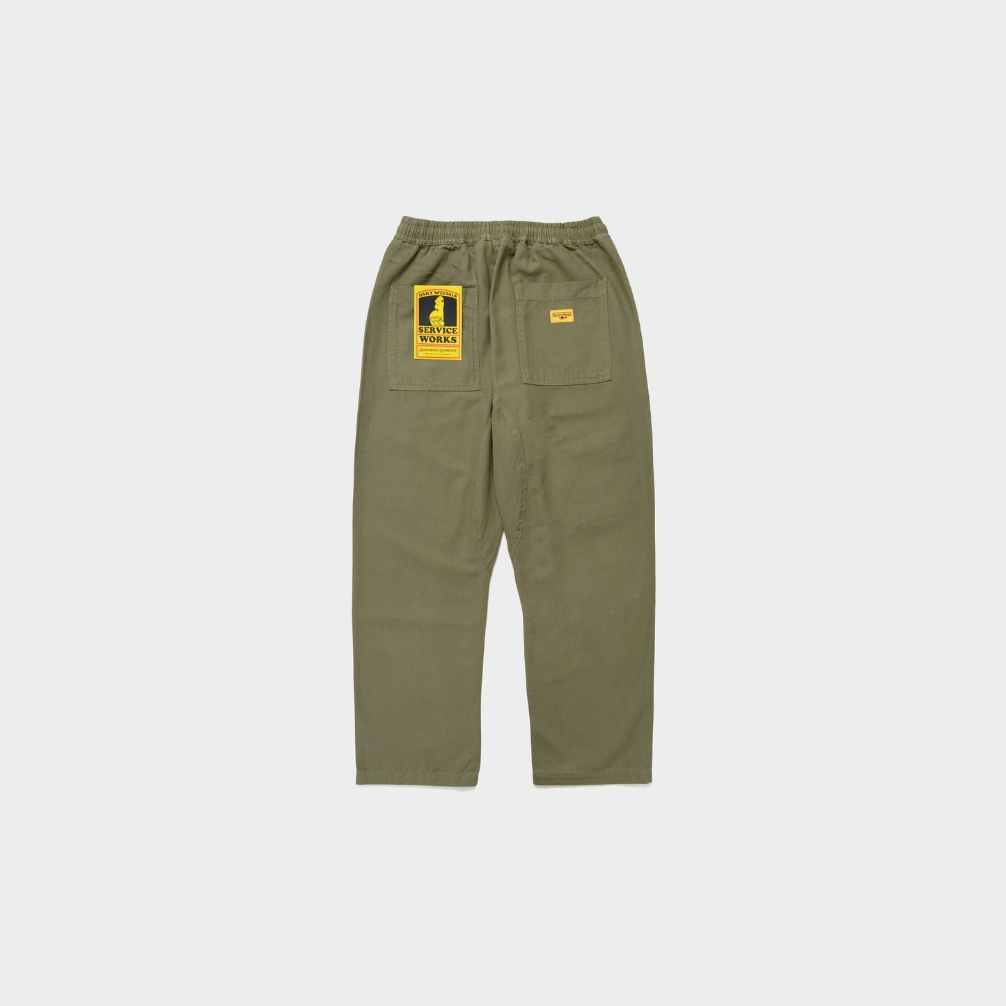 Service Works Classic Chef Pants in Farbe olive