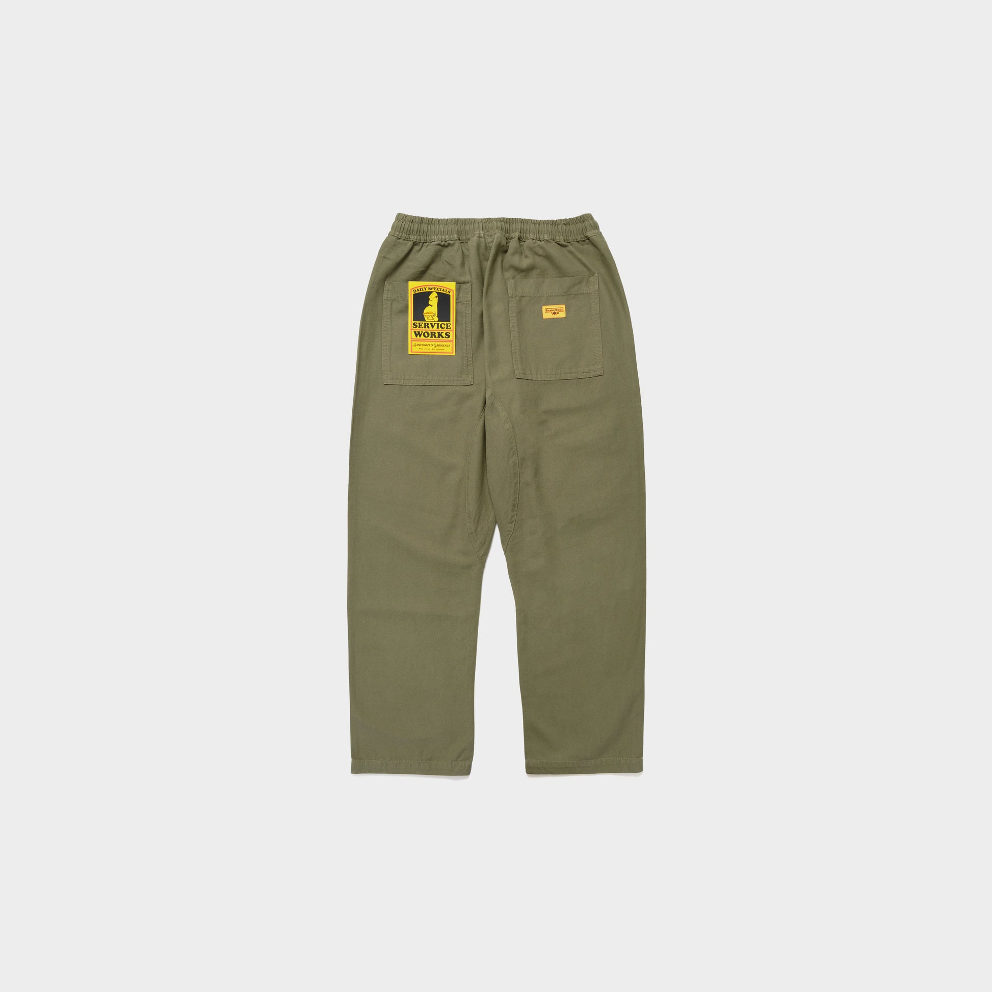 Service Works Classic Chef Pants in Farbe olive