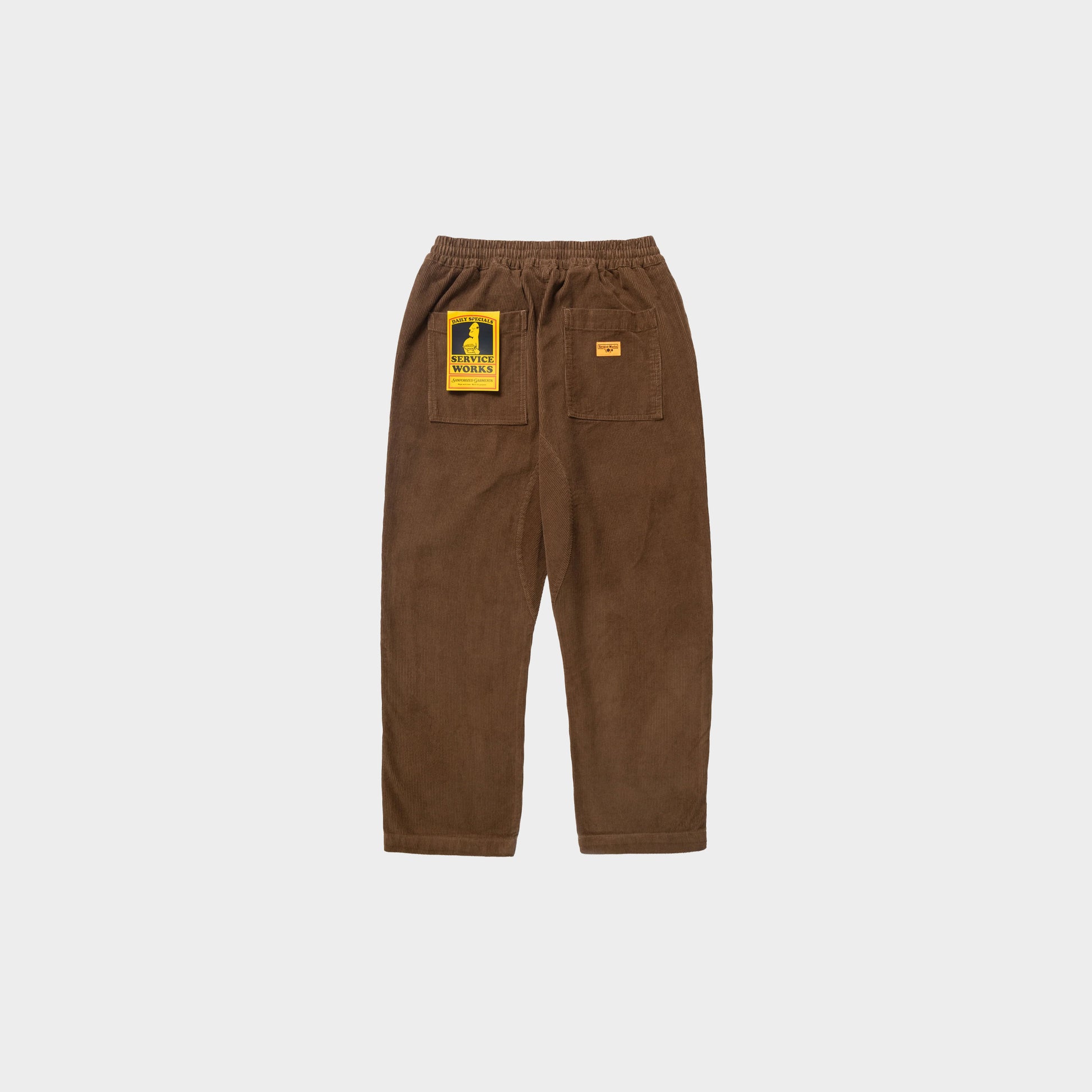 Service Works Corduroy Chef Pants in Farbe bark