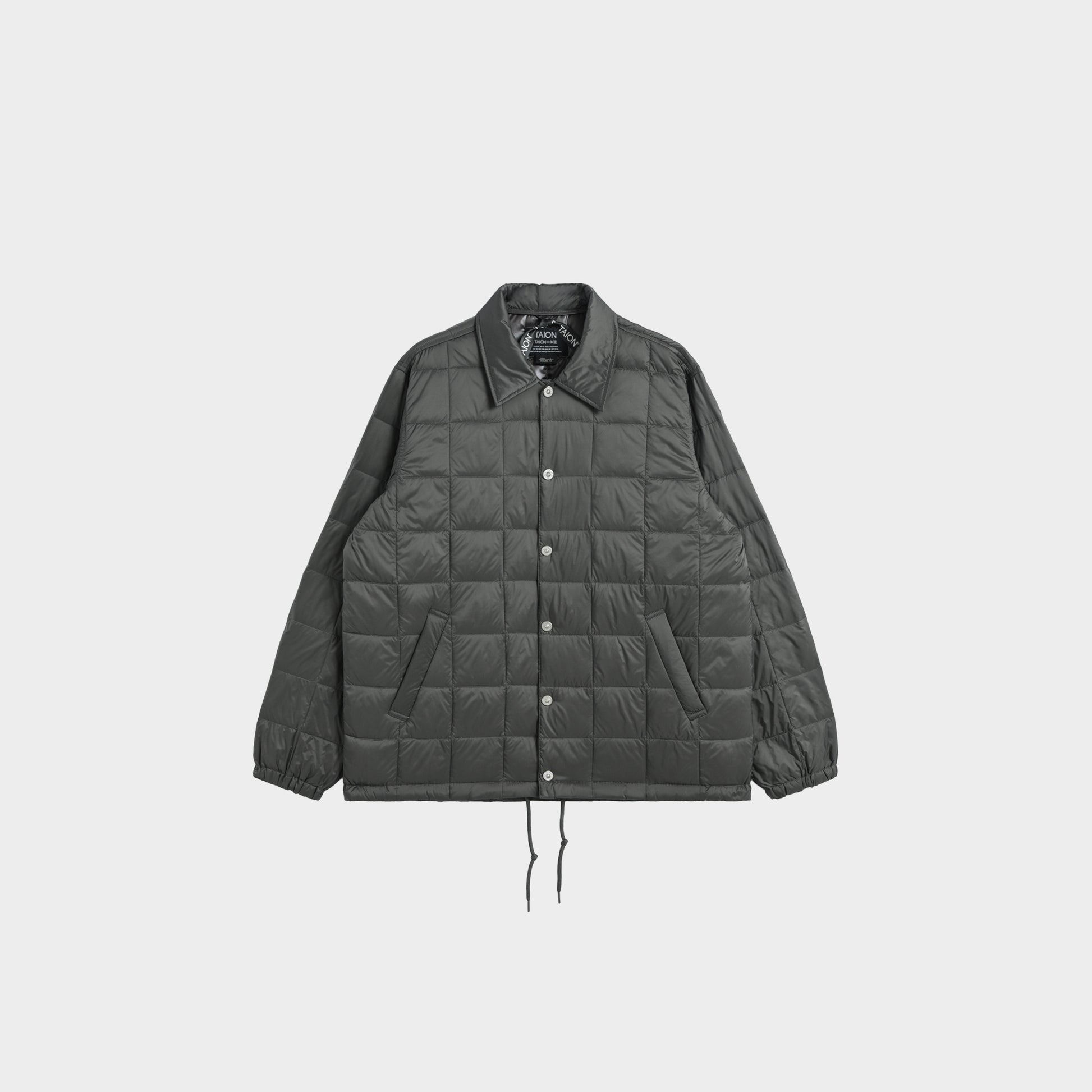 TAION Down Coach Jacket in Farbe charcoal