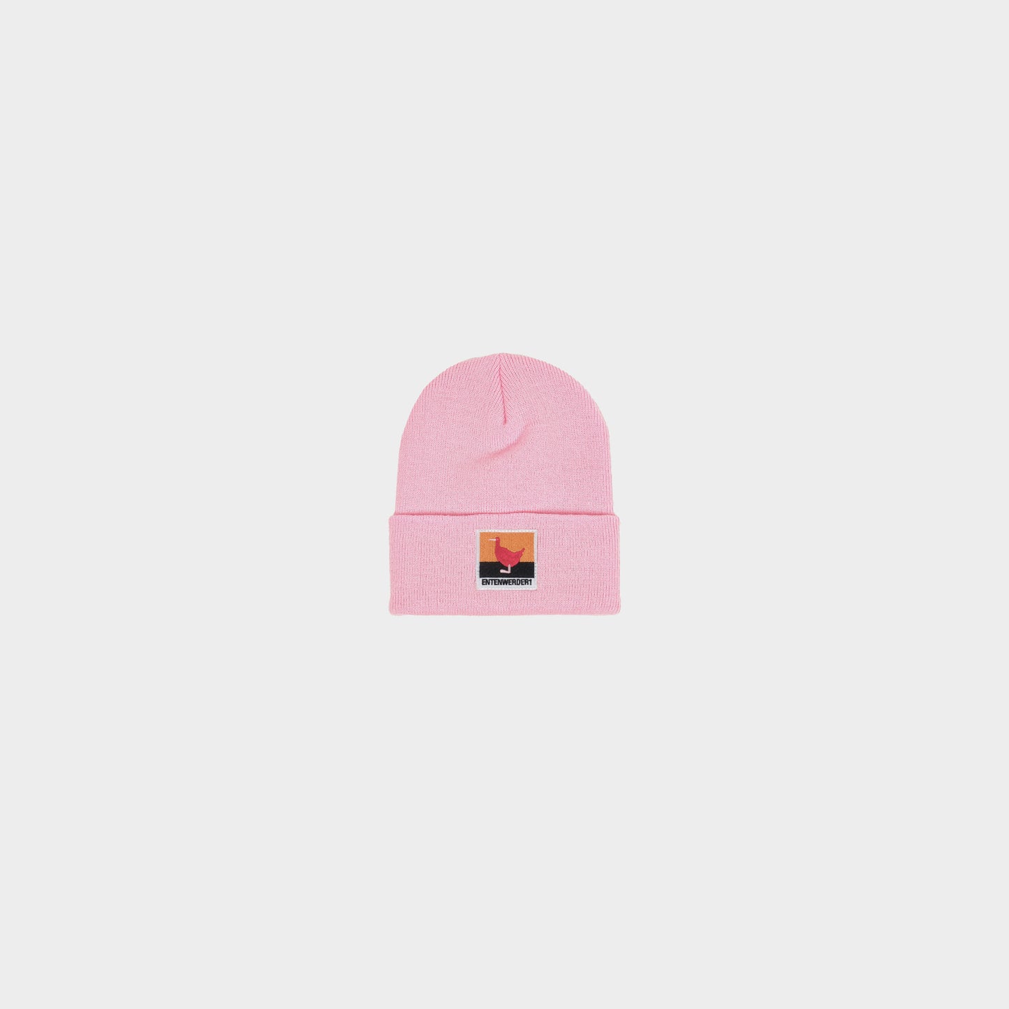 Entenwerder1 Beanie Logo Square in Farbe rosa