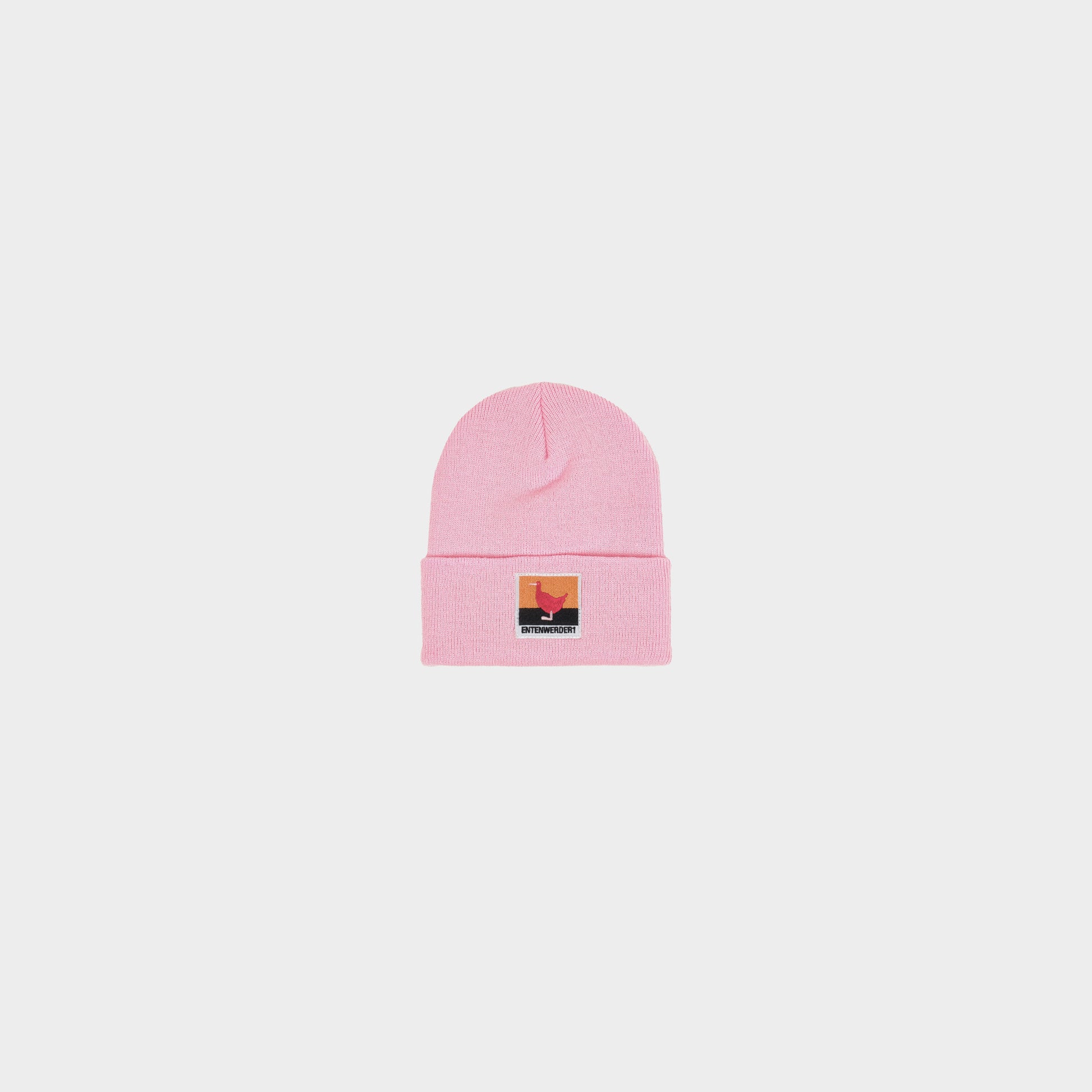 Entenwerder1 Beanie Logo Square in Farbe rosa