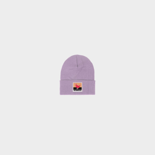 Entenwerder1 Beanie Logo Square in Farbe lilac