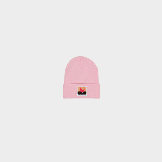 Entenwerder1 Beanie Logo Square in Farbe rosa