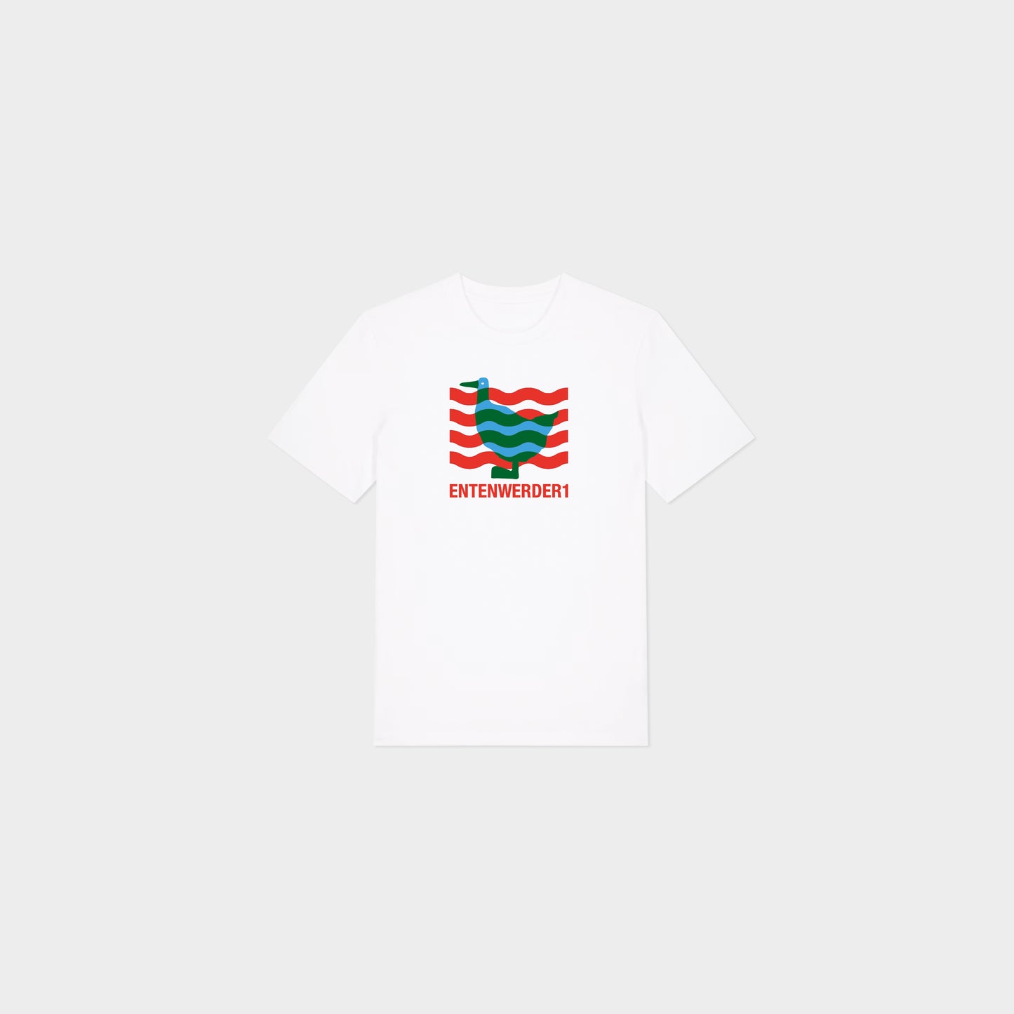 Entenwerder 1 Entenwerder T-Shirt WellEntenwerder T-Shirt Welle in Farbe white