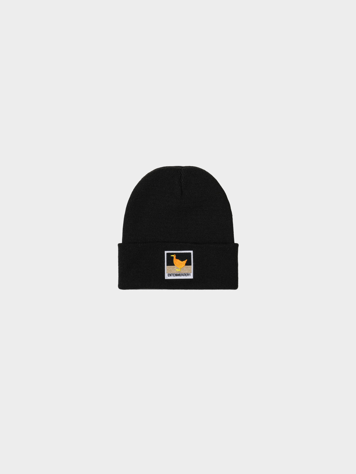 Entenwerder 1 Beanie Entenwerder - Black Patch in Farbe black