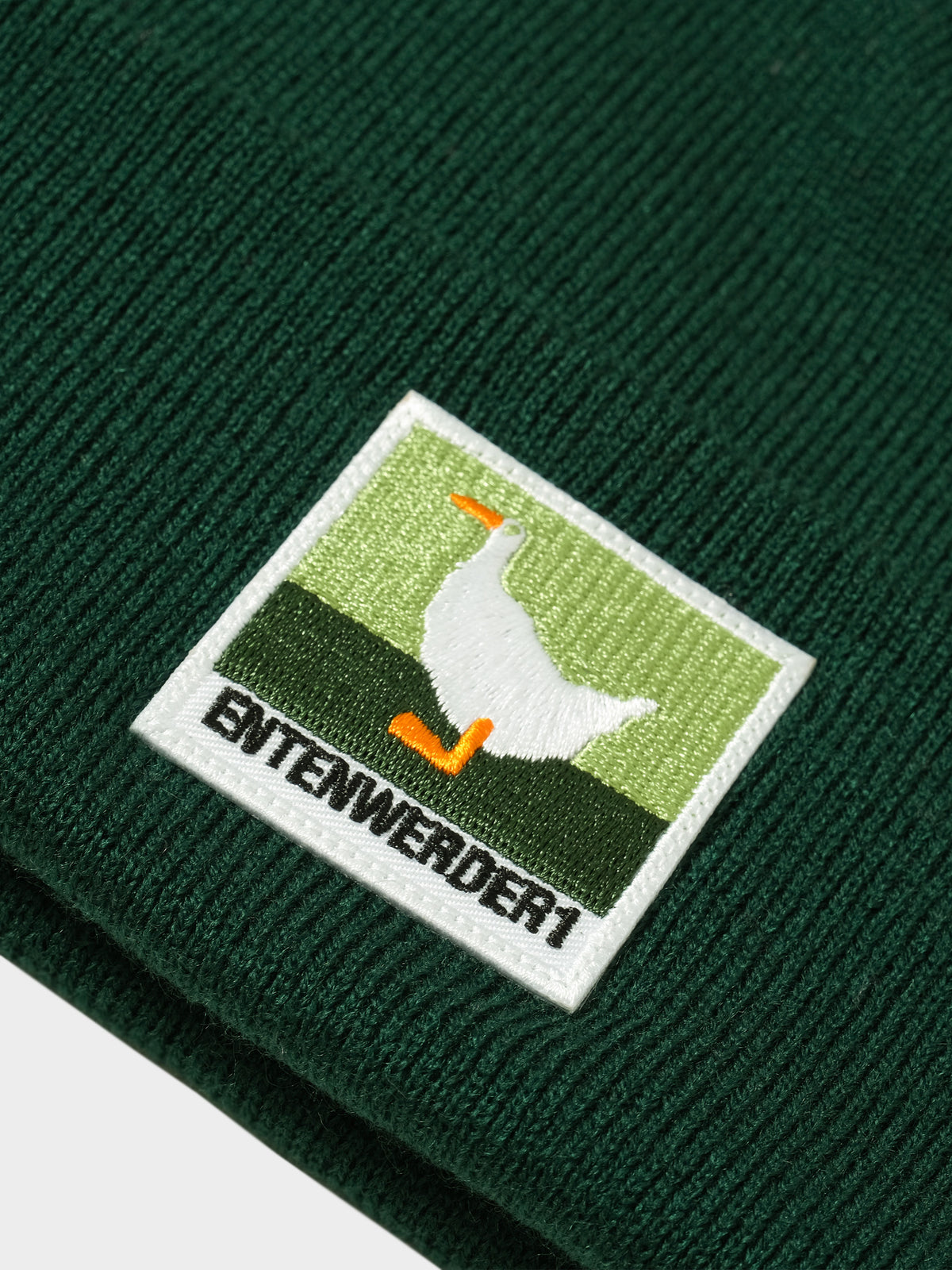 Entenwerder 1 Beanie Entenwerder - Green Patch in Farbe bottle_green