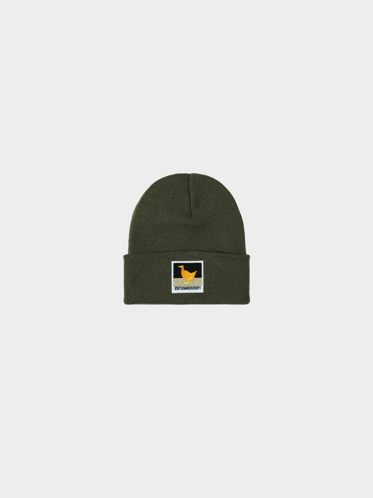 Entenwerder 1 Beanie Entenwerder - Black Patch in Farbe olive_green