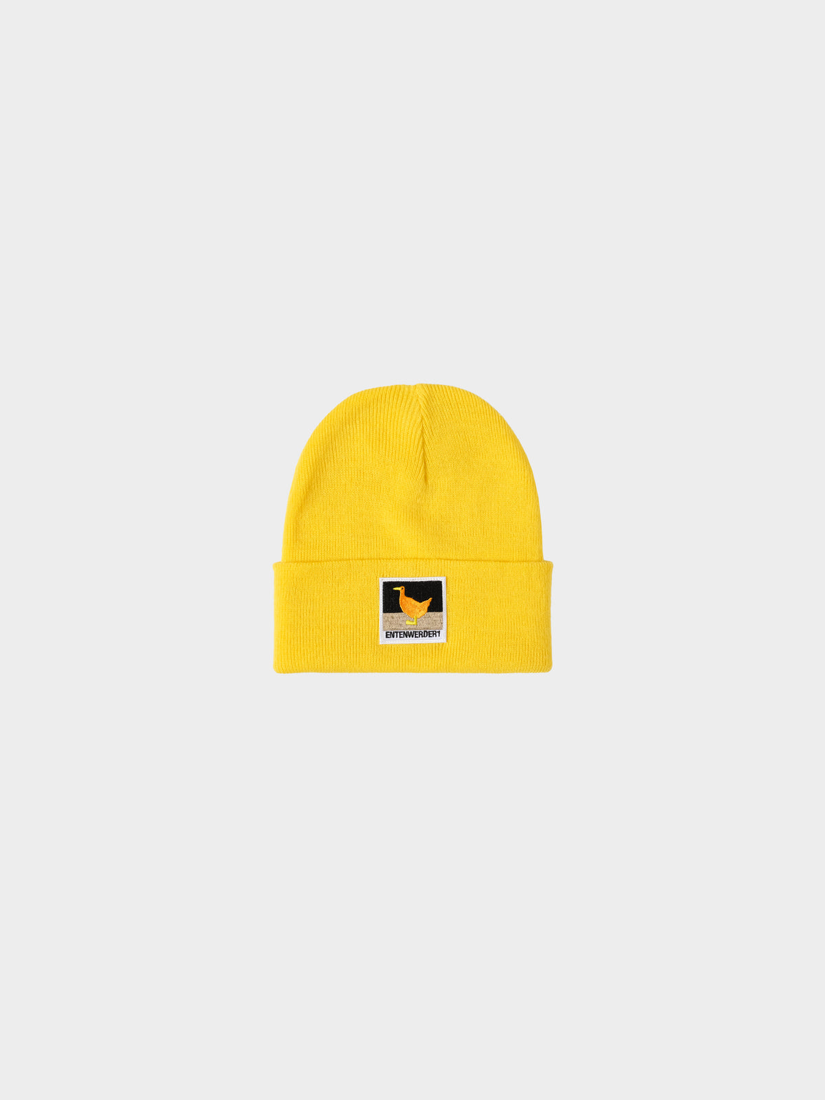 Entenwerder 1 Beanie Entenwerder - Black Patch in Farbe yellow