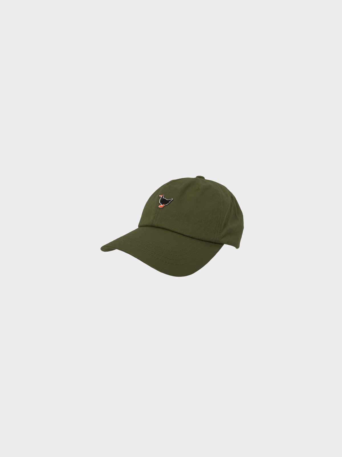 Entenwerder1 Embroided Duck Dad Cap in Farbe burntoliv