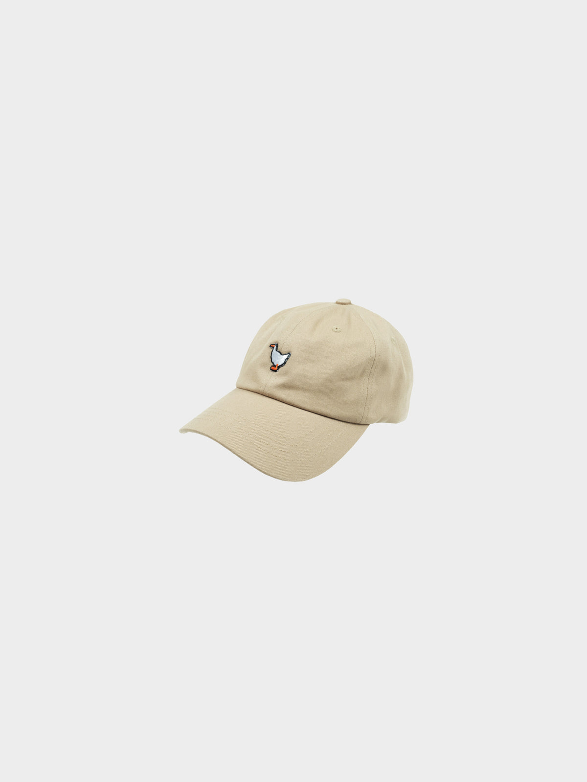 Entenwerder1 Embroided Duck Dad Cap in Farbe stone_white