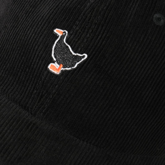 Corduroy Embroided Duck Dad Cap