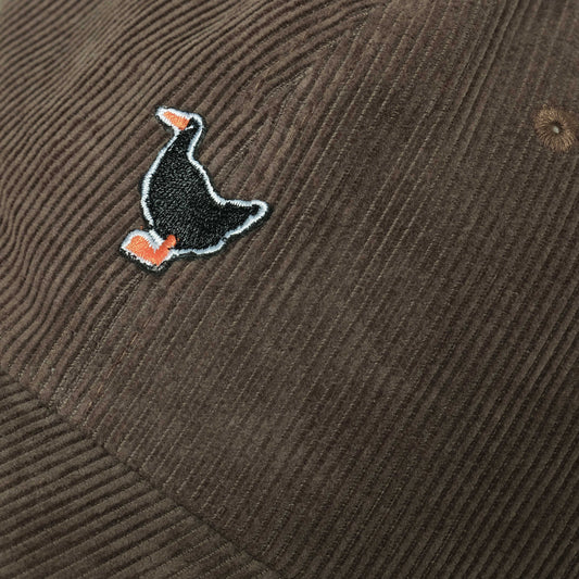 Corduroy Embroided Duck Dad Cap
