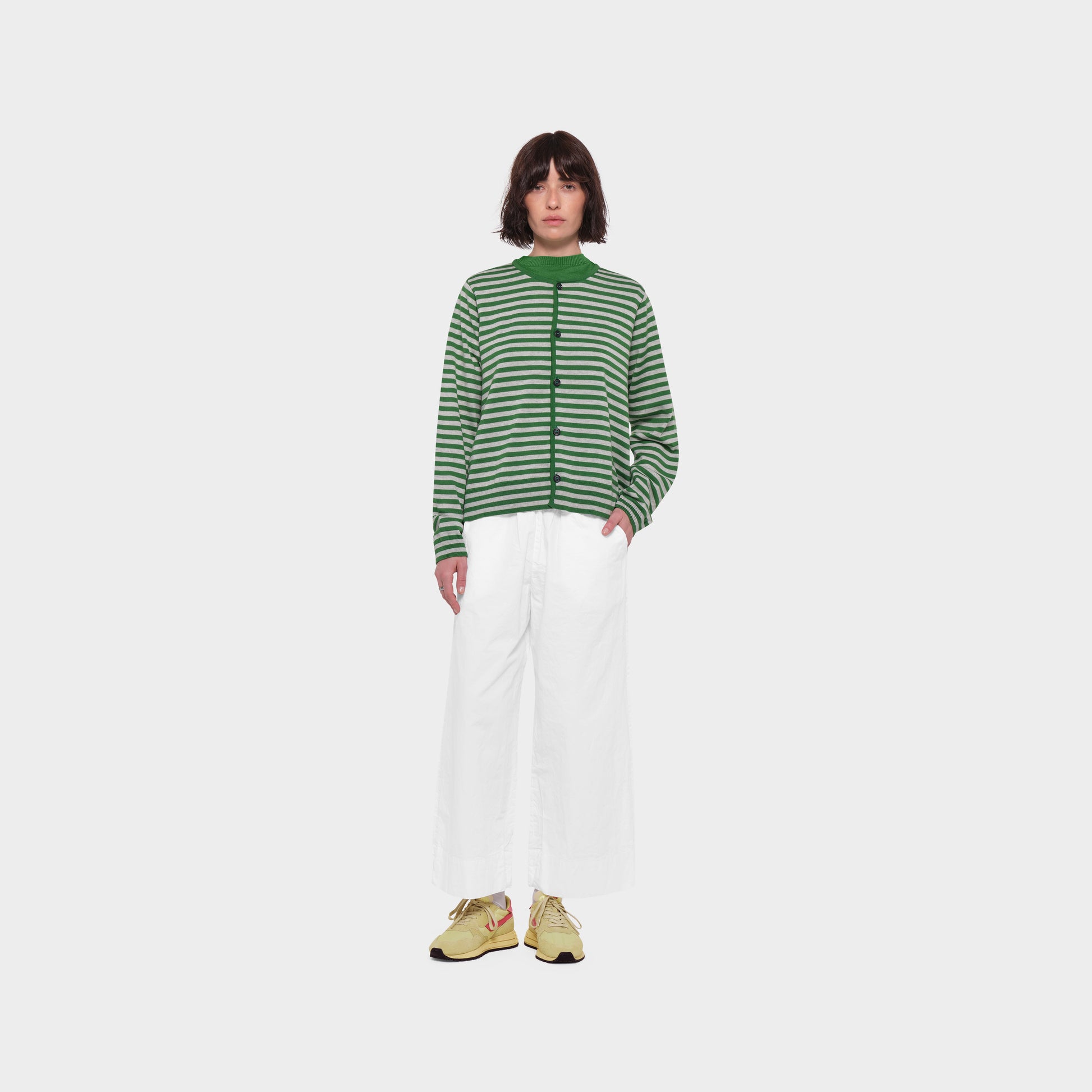 OMEN Strickjacke Pilz Ringel RL am model