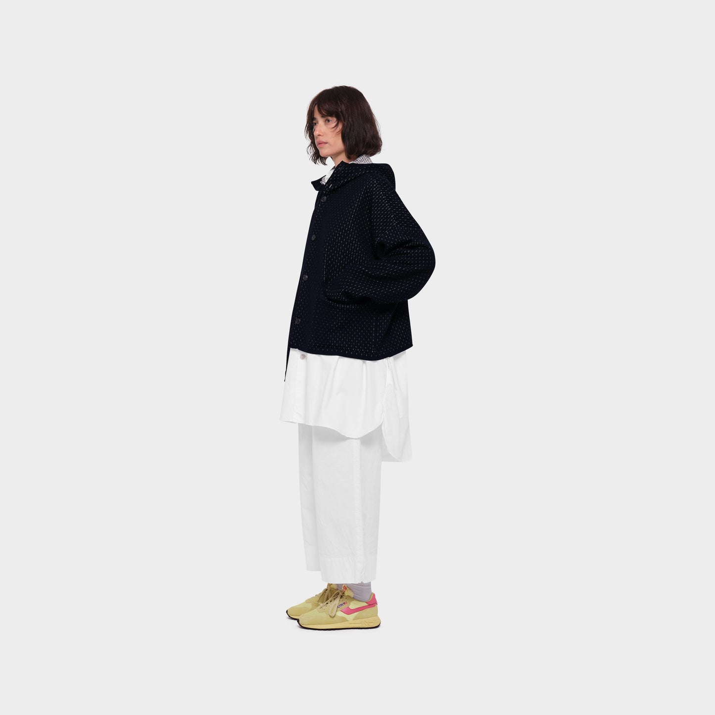 OMEN Strickjacke Tömmchen Kapuze Hawk am model