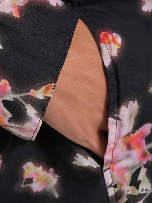 Palma Kurz Popeline Vibrant Bloom