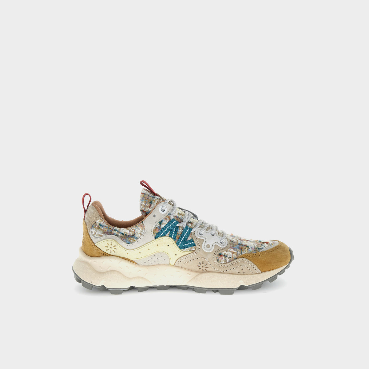 Flower Mountain Yamano 3 Woman Suede Woolen Knitting camel_beige_panna