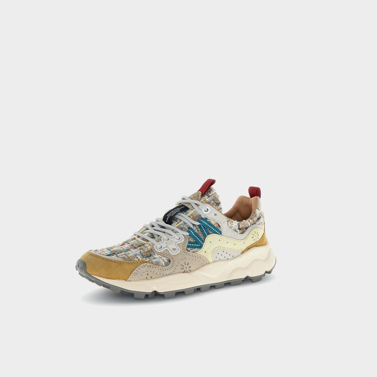 Flower Mountain Yamano 3 Woman Suede Woolen Knitting camel_beige_panna