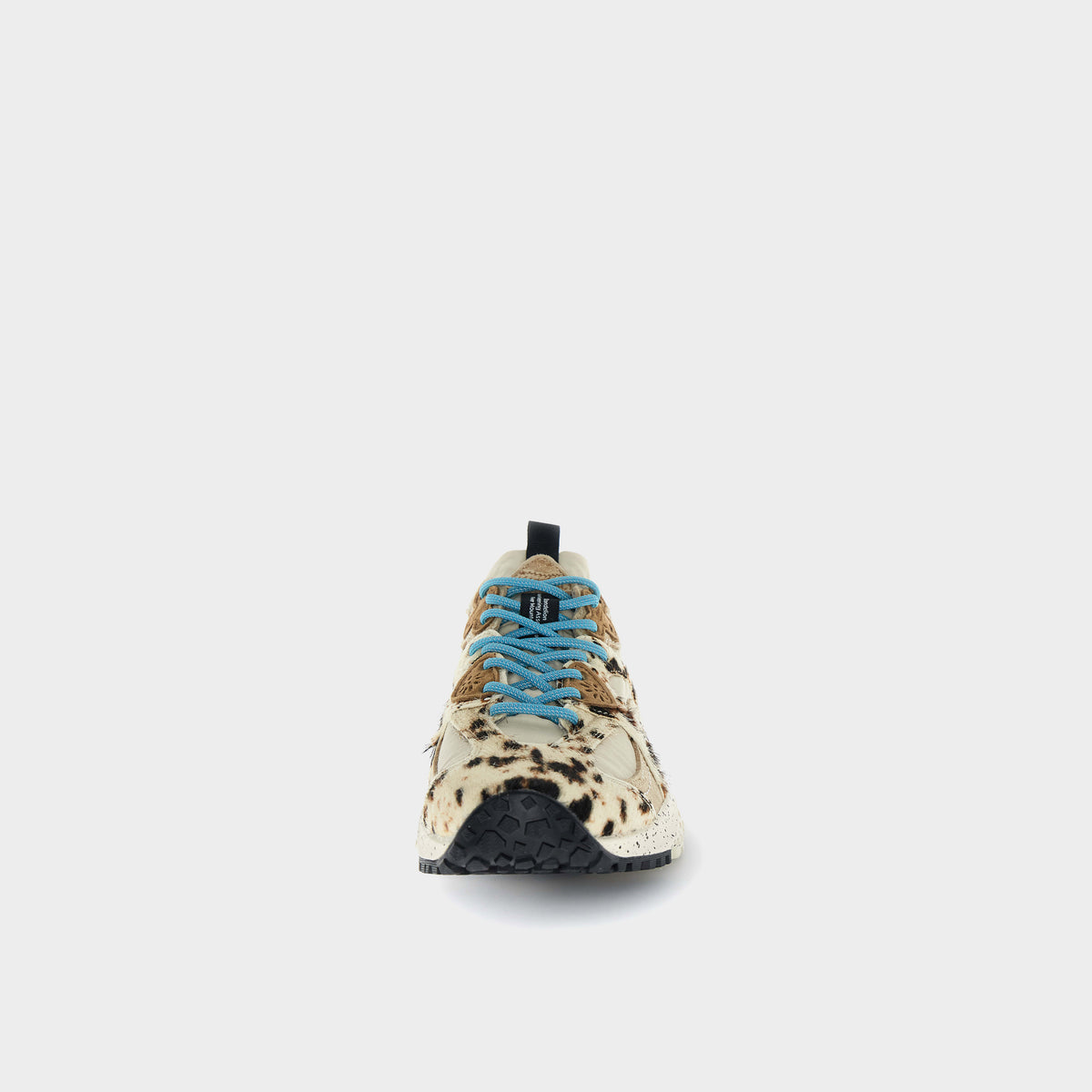 Flower Mountain Sneaker Wave Uni Suede Nylon Pony Hair in Farbe milk_black_brown
