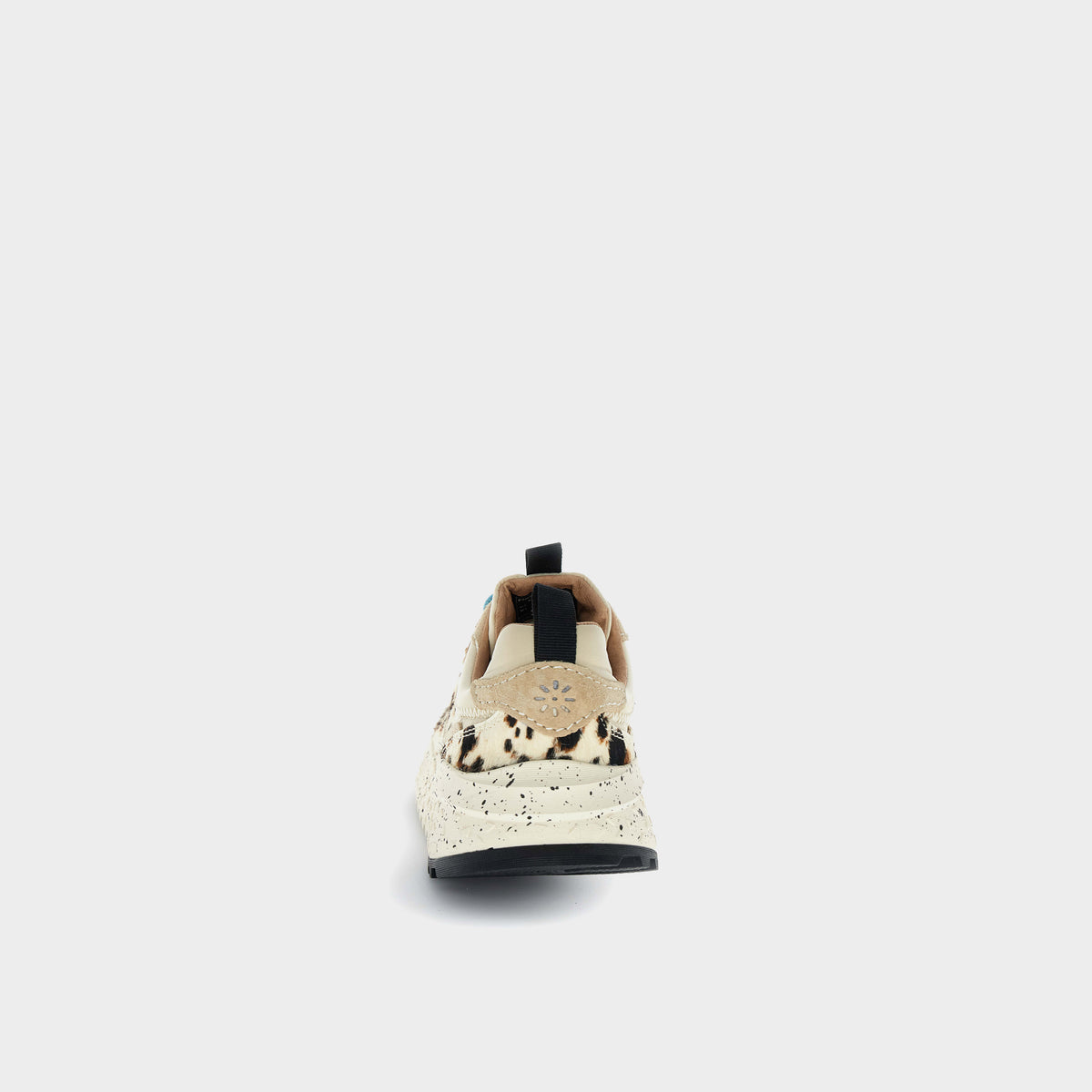 Flower Mountain Sneaker Wave Uni Suede Nylon Pony Hair in Farbe milk_black_brown