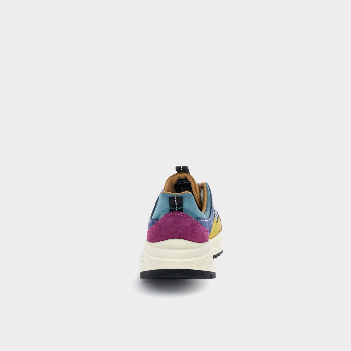 Flower Mountain Sneaker Sanchia Uni Cow Velour in Farbe raspberry_green_zucca