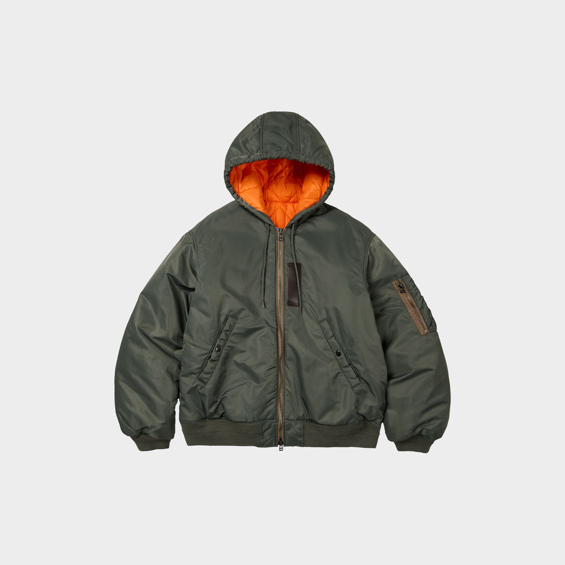 Frizmworks Active MA-1 Hooded Parka in Farbe olive