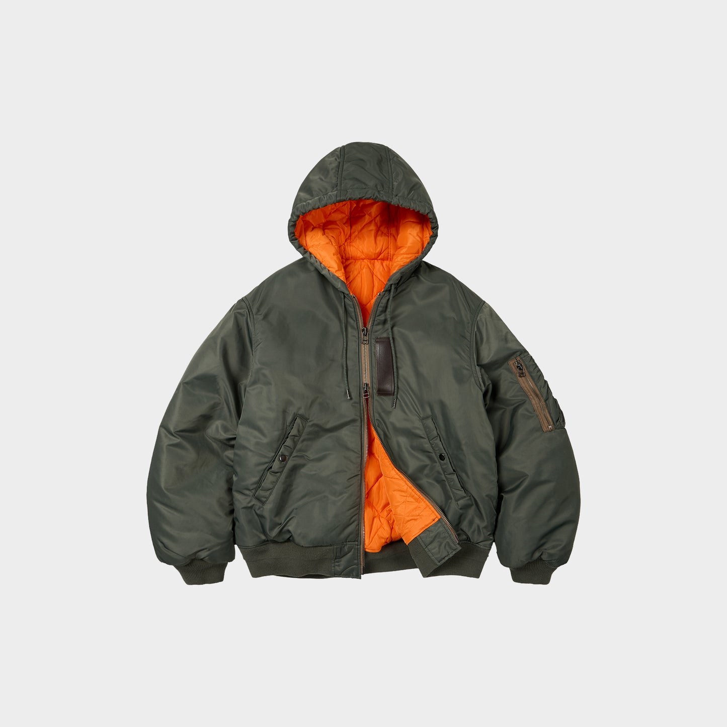 Frizmworks Active MA-1 Hooded Parka in Farbe olive