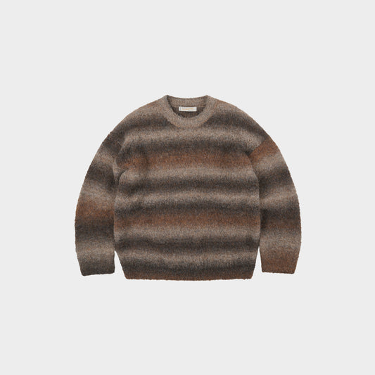 Gradation Boucle Knit Brown