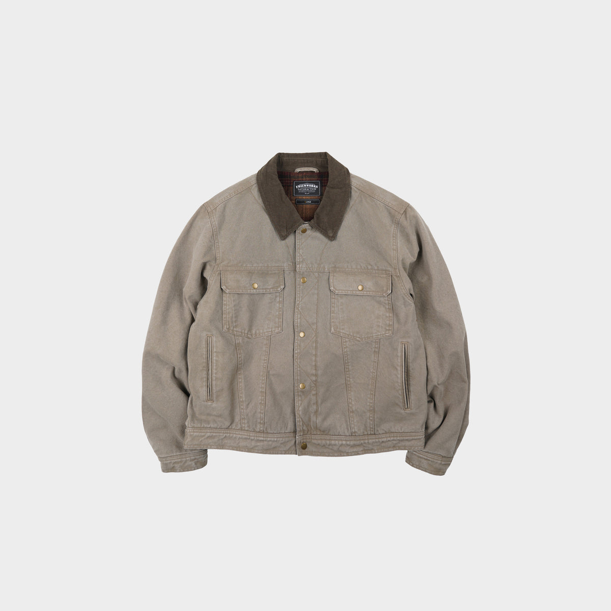 Frizmworks Heavy Canvas Storm Trucker Jacket in Farbe mud
