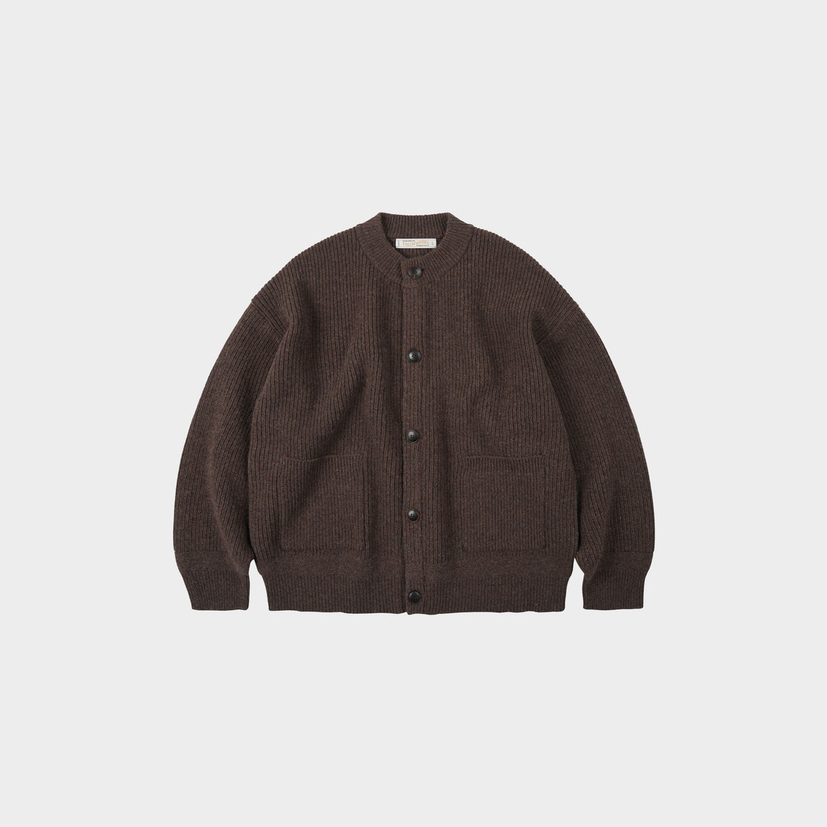 Frizmworks Heavy Wool Round Cardigan in Farbe choco_brown
