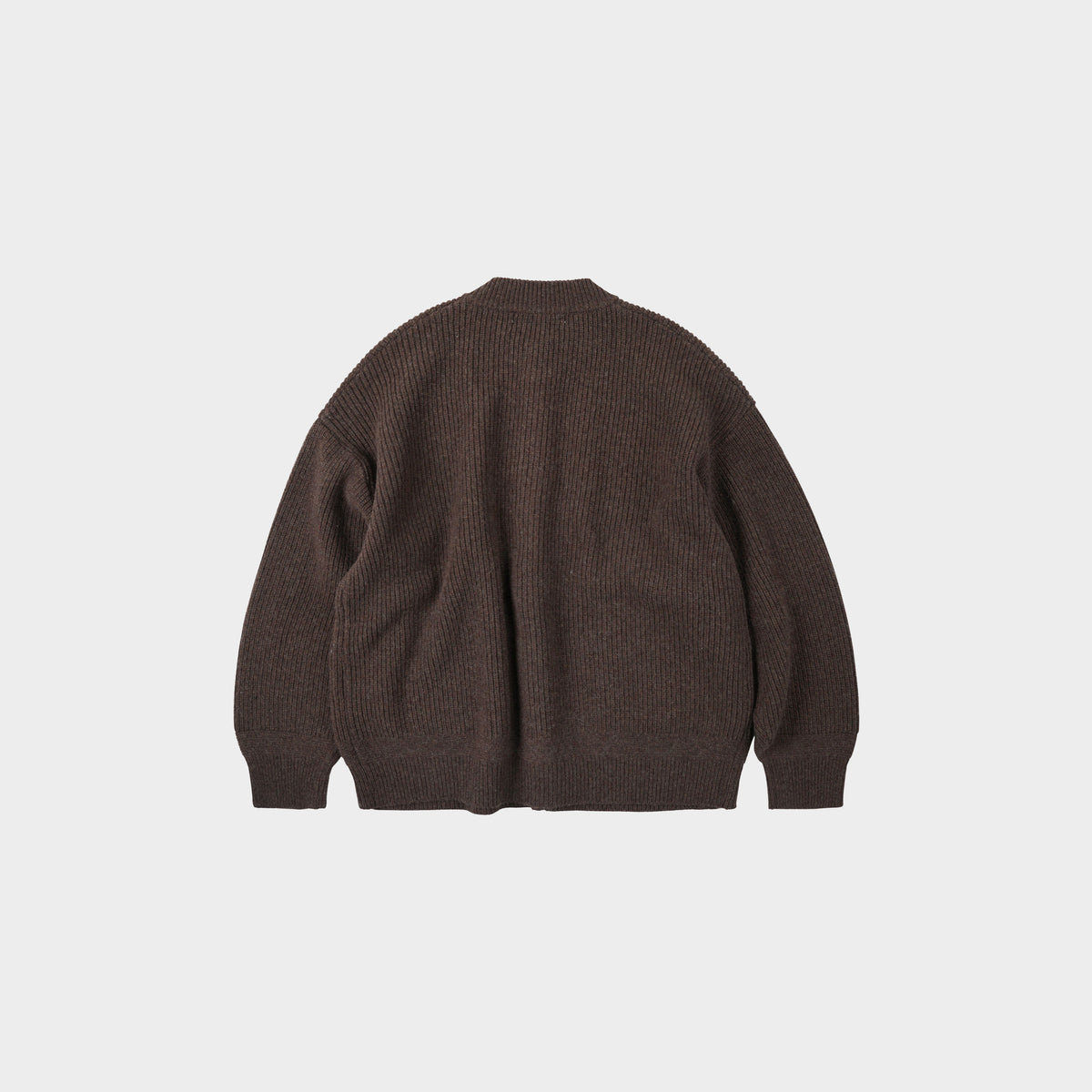 Frizmworks Heavy Wool Round Cardigan in Farbe choco_brown