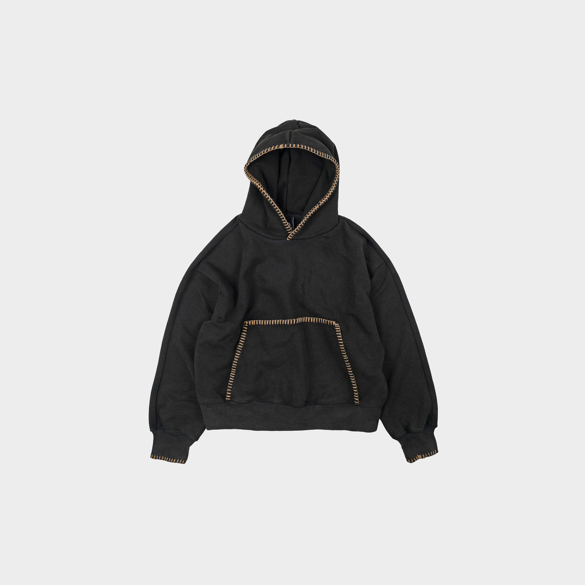 Frizmworks Needle Stitch Pullover Hoody  in Farbe black_brown