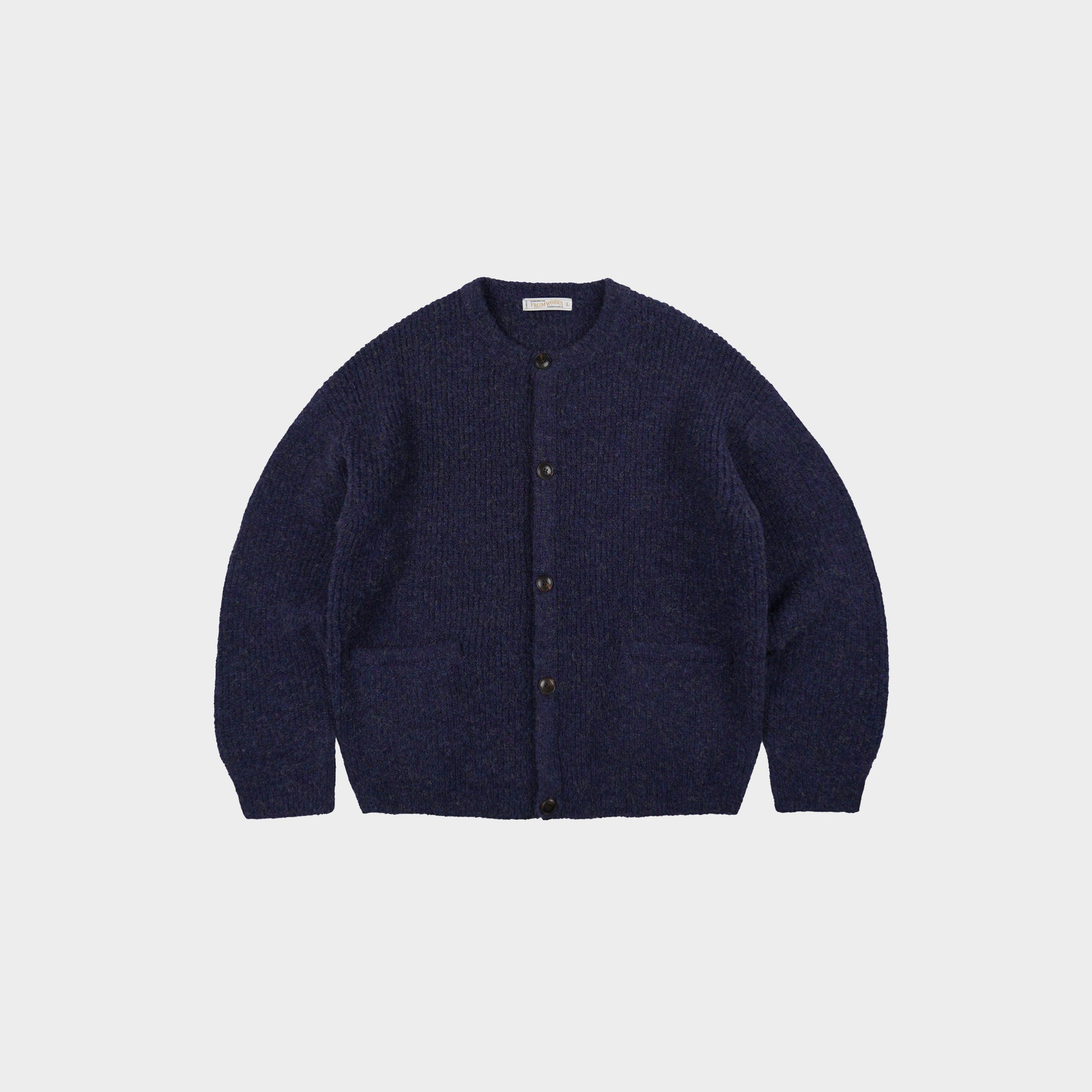 Frizmworks Brushed Wool Round Cardigan  in Farbe purple