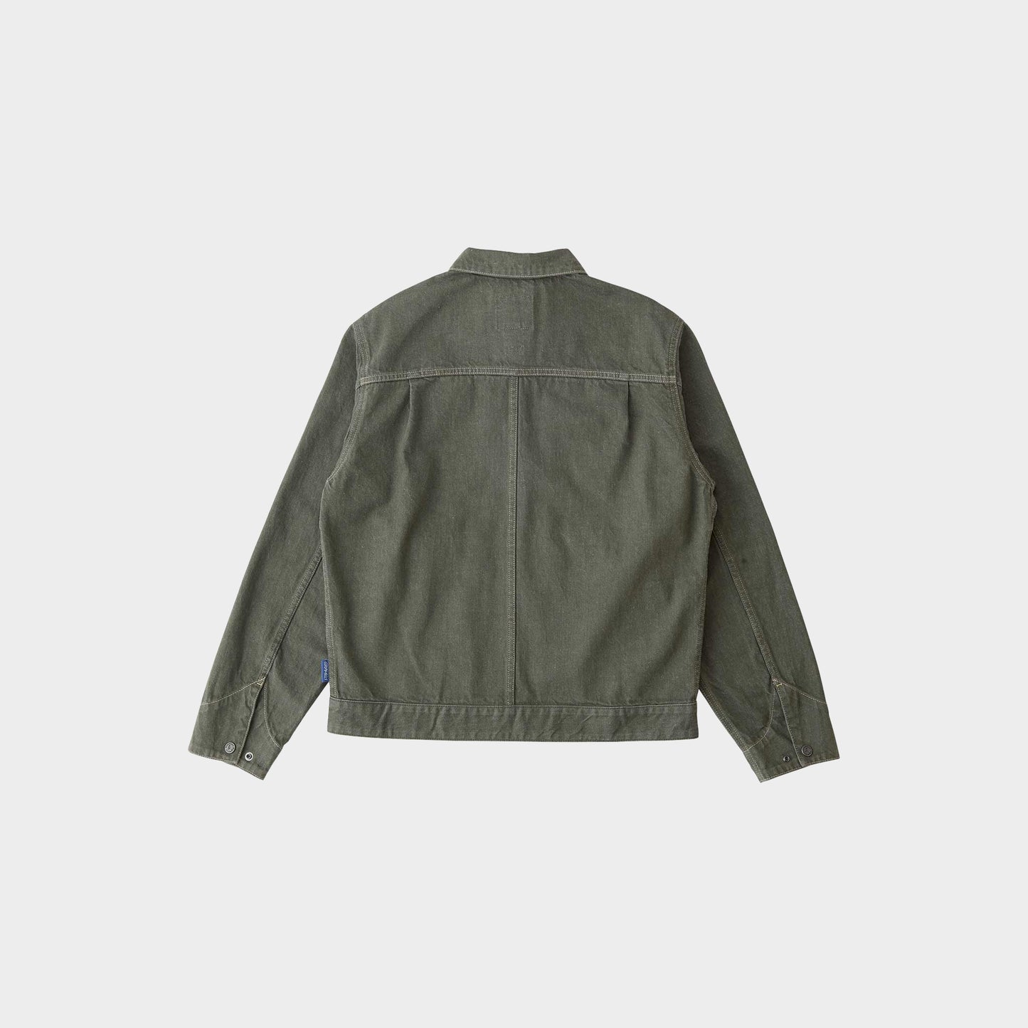 Gramicci Japanese Slub Denim Jacket in Farbe dark_sage