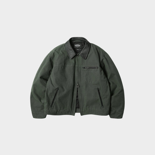 Heavy Canvas Destroyed Work Jacket Olive
