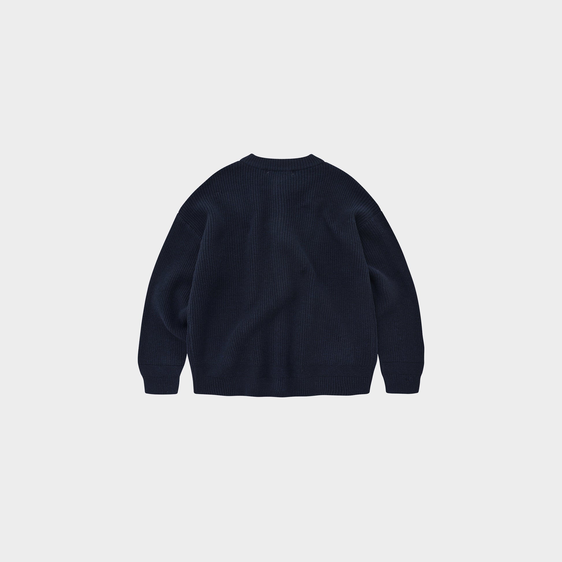 Frizmworks Heavy Wool Round Cardigan in Farbe navy