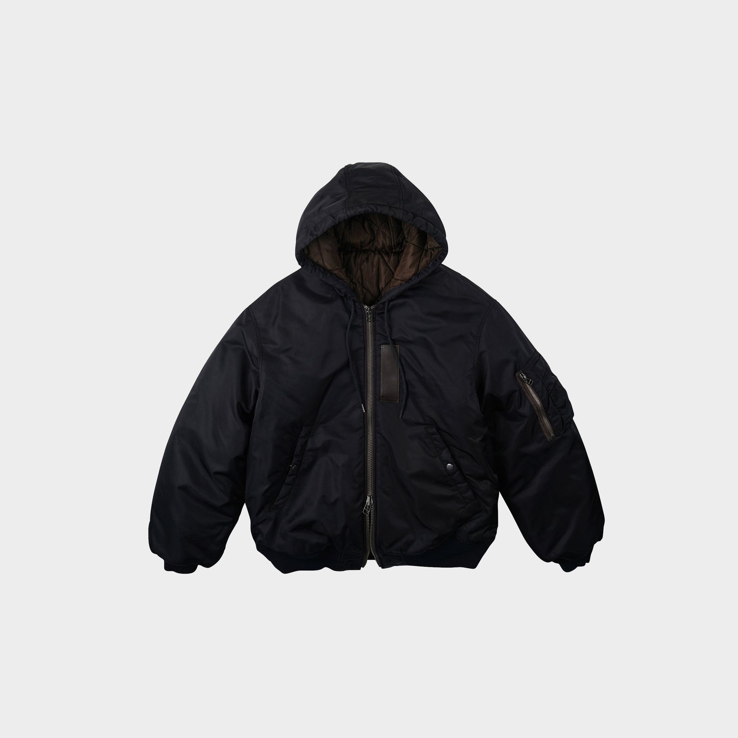 Frizmworks Active MA-1 Hooded Parka in Farbe black