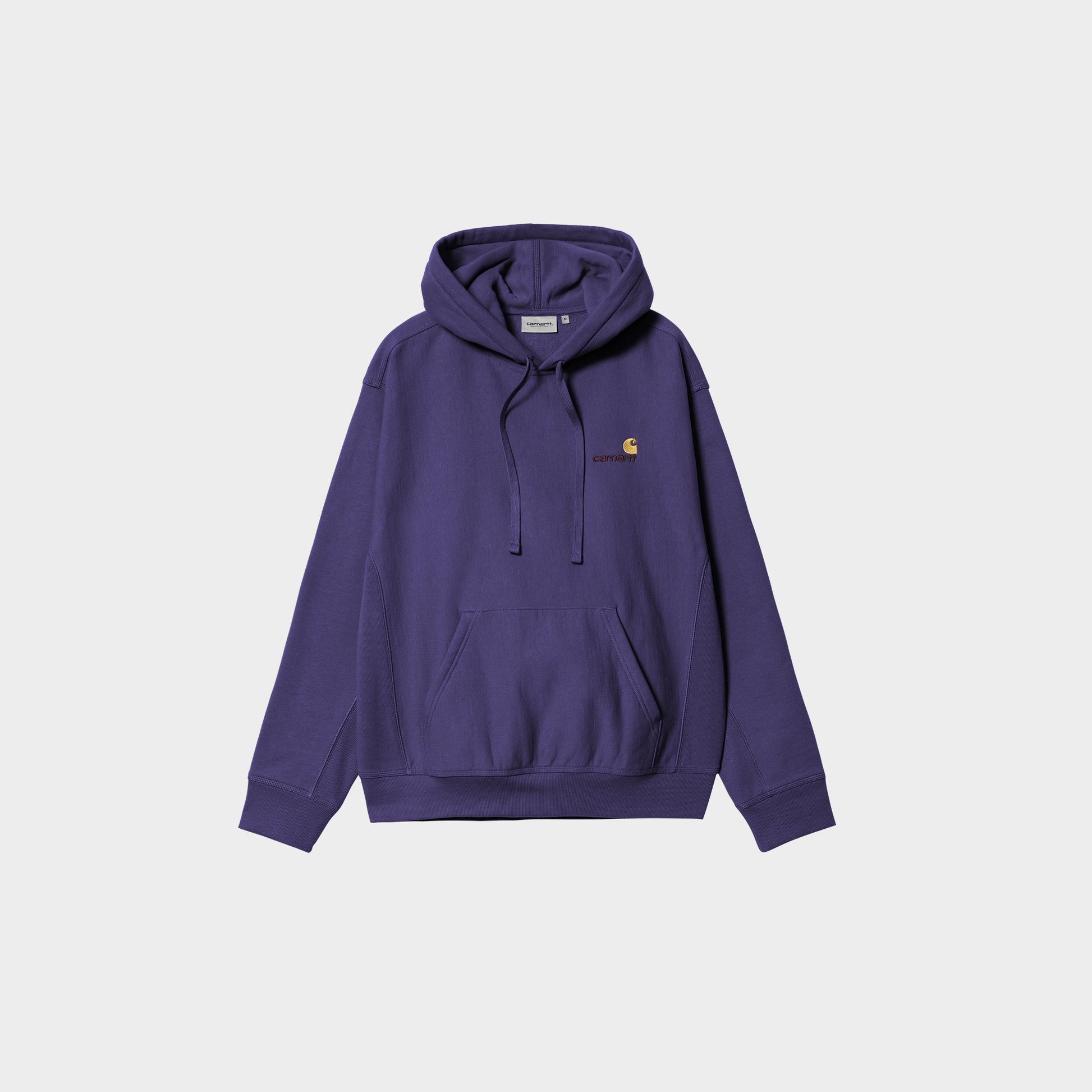 Carhartt WIP Hooded American Script Sweatshirt in Farbe aura