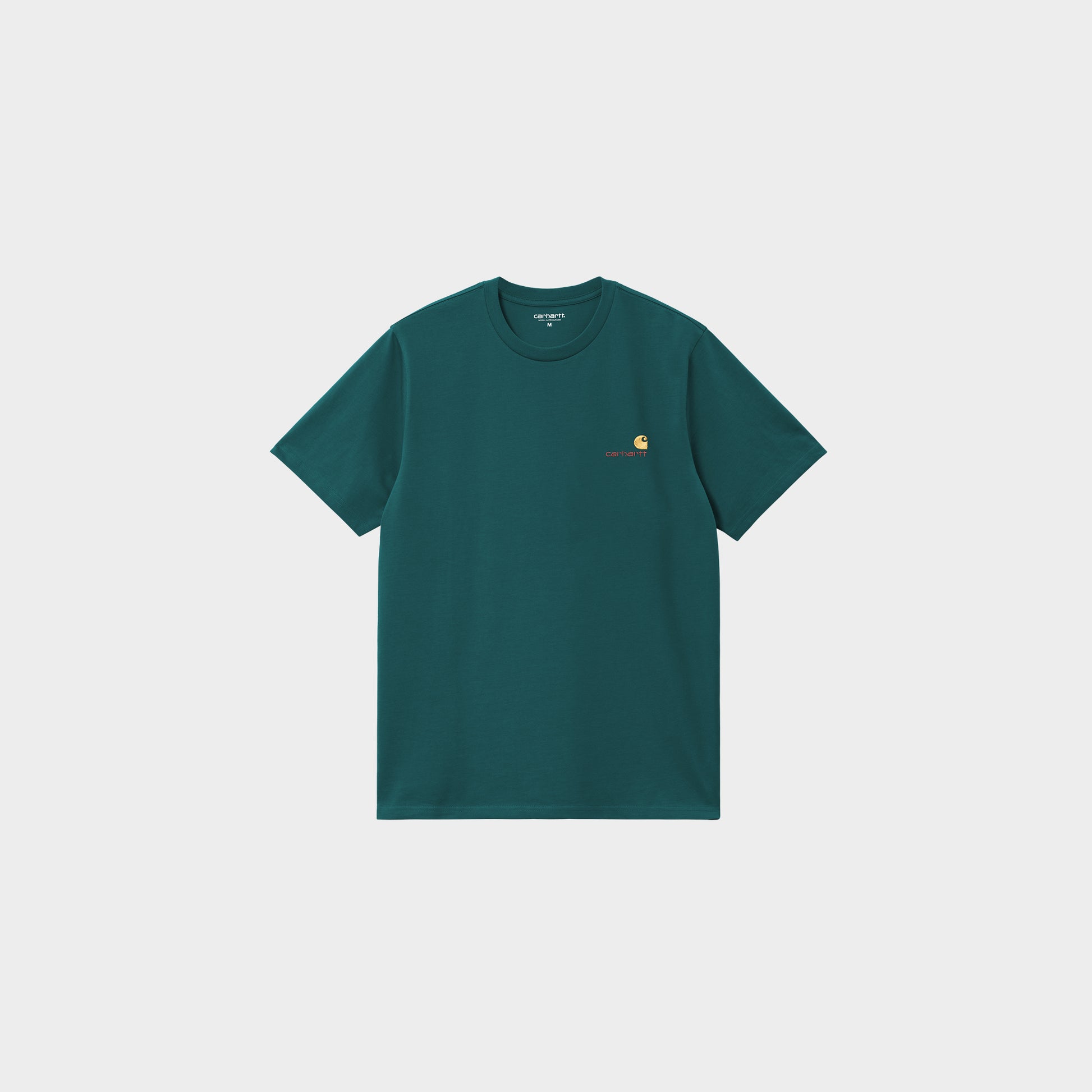 Carhartt WIP S/S American Script  T-Shirt in der Farbe malachite