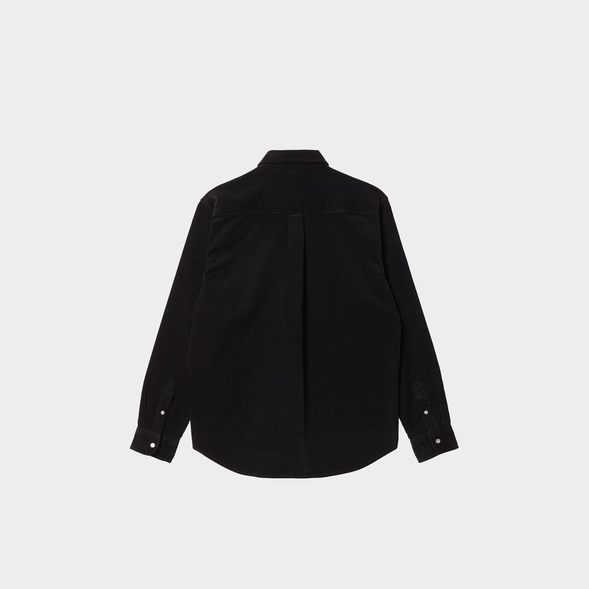 Carhartt WIP L/S Madison Cord Shirt in Farbe black_wax