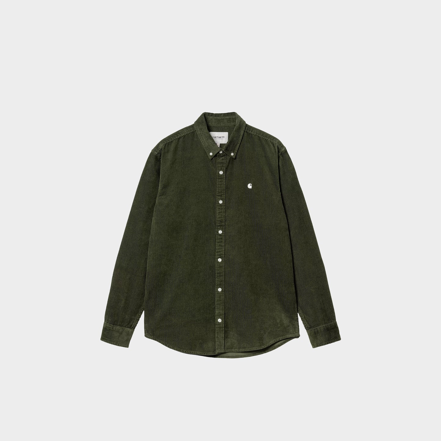 Carhartt WIP L/S Madison Cord Shirt in Farbe tarragon_wax