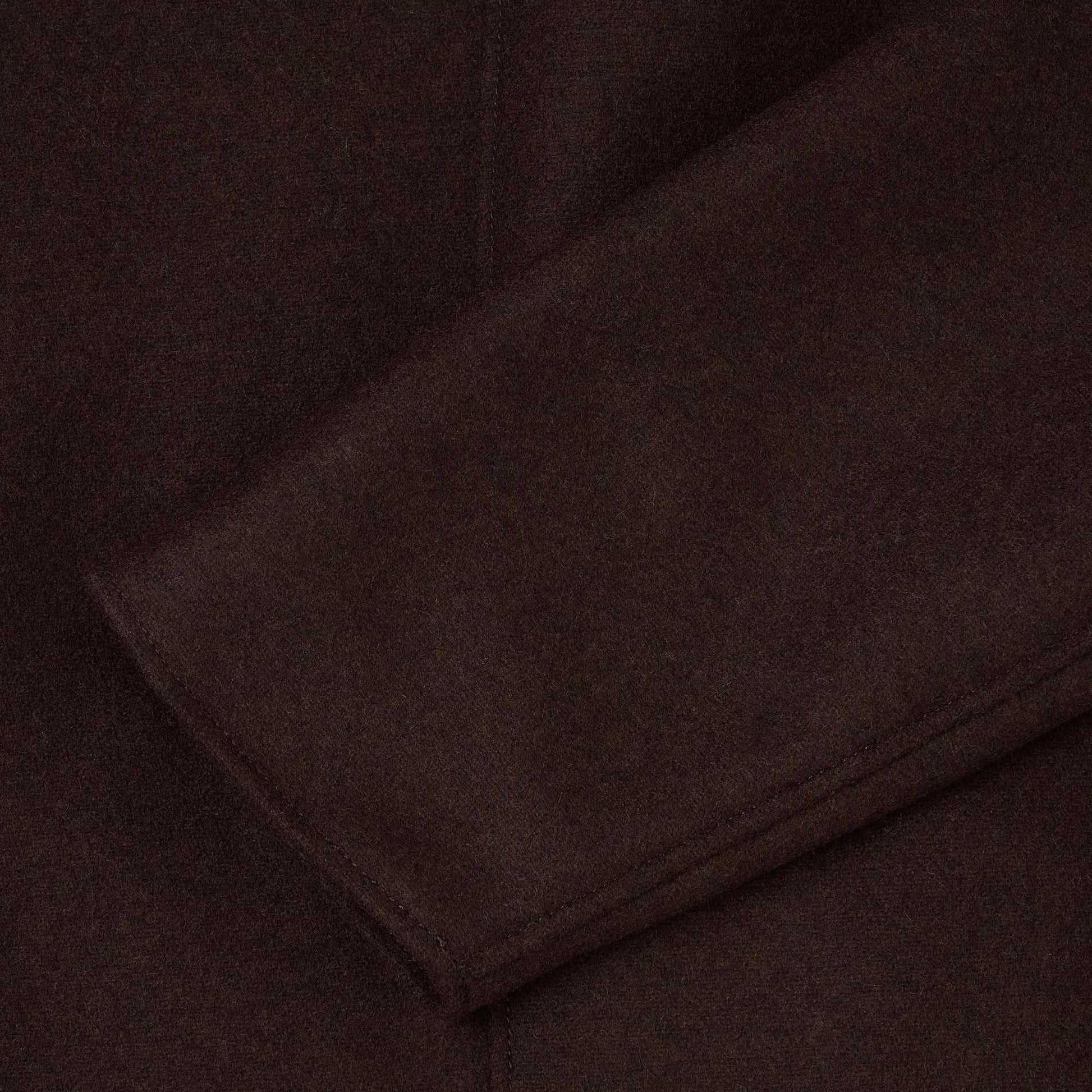 Edwin Mantel Mac Wool Coat in Farbe dark_brown