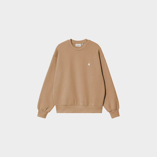 Carhartt WIP W' Casey Sweatshirt in Farbe peanut_silver