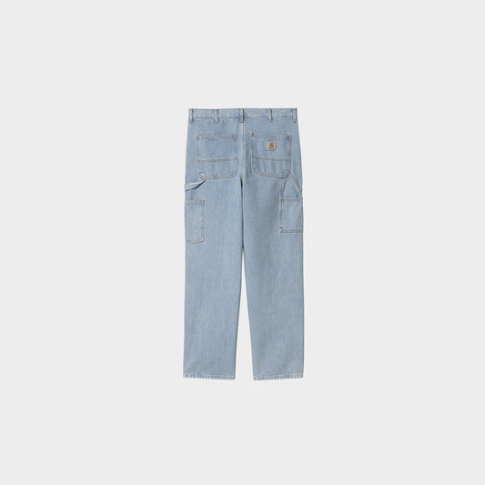 Carhartt WIP Double Knee Pant - Blue in Farbe Blue_heavy_stone_bleached